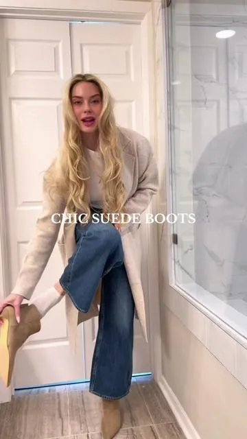 These suede boots are perfection! #boots #shoes #affordableboots #womensfashion #tiktokcreatorpicks @Cushionaire 