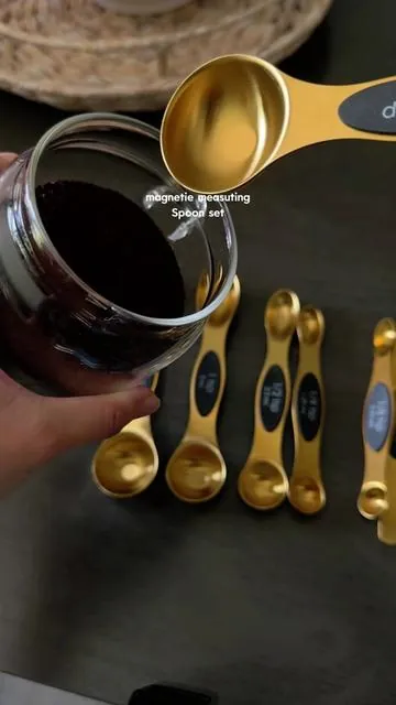 Strong Magnet! Measuring Spoons Stay Organized! #stainlesssteel #potsandpans #kitchenmusthave #magneticscrewdriverbits #amazonkitchenfinds #largecapacitycookware #nonstickpans #kitchenutensils #toolloversmusthave #magnetictools #tiktokmademebuyit #dealsforyoudays #fyp #foryoupage #measurementtool #measuringcups #measuringspoon #measuringstuff #kitchenhacks #kitchengadgets #kitchenremodel