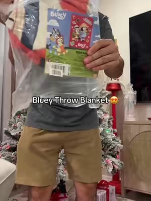 Bluey Throw Blanket and it also so soft and cosy #bluey #blueyblanket #qvcloyaltyprogram #tiktokshopblackfriday #tiktokshopcybermonday 