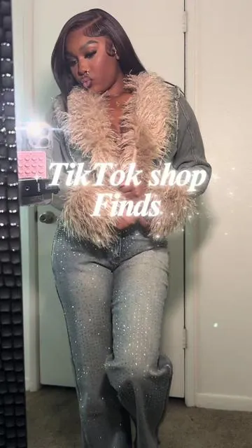 Sooo Girlalalaaaa ✨ All the good clothes be on TikTok shop now lol the pants are sold out, but they are from Fashionnova  when they’re back in stock I’ll re-linked them but click the orange shopping cart to shop the jacket  😍😍😍 ##tiktokshopfind##clotheshaul##cashni ##fashioninspo##fashiontiktok