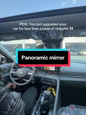 I clipped this on in 3 seconds and my whole view changed😮‍💨 #panoramicmirror #blindspotmirror #tiktokshopblackfriday #nbayoungboy 