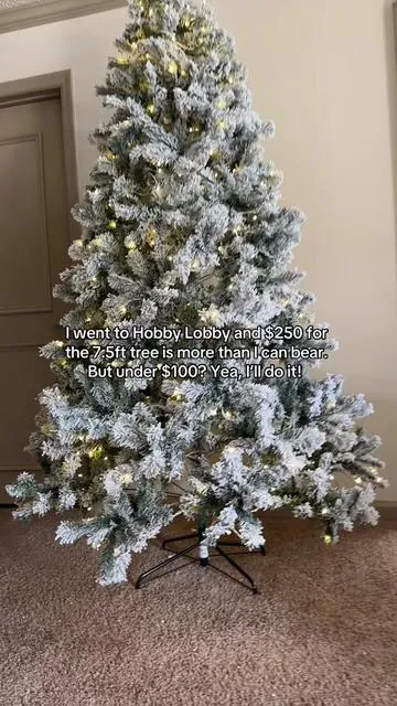 This Christmas tree was under $100 with the crazy sale going on right now! #christmastree #christmastreedecorating #tiktokshopcreatorpicks #TikTokShopBlackFriday #TiktokShopCyberMonday 