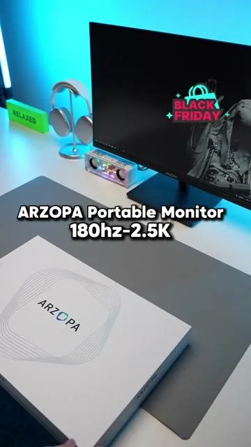 #arzopaportablemonitor #gamesetup #workfromhome #tiktokshopblackfriday #blackfridaydeals 
