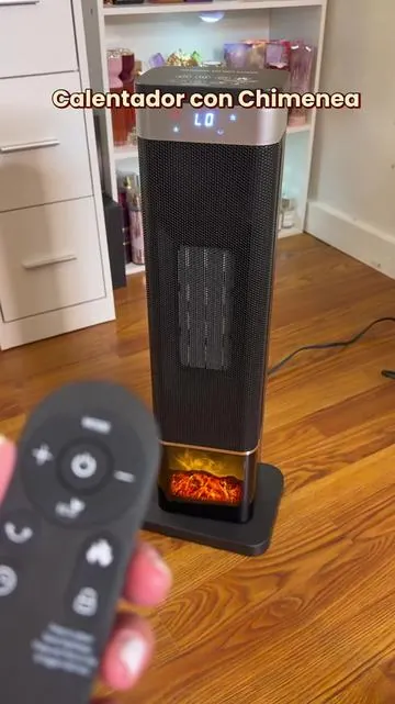 A ustedes les gusta usar la Calefacción de la casa ? A mí no , por eso pedí este Calentador para tenerlo aquí en mi área de trabajo que es donde más lo necesito y está muy bueno, me gustó que tiene el detalle de la chiminea y el control, lo pedí en la tienda de TikTok porque lo miré en descuento. Por si lo quieren les dejaré el enlace en el video 🥰 #calentador #calentadorconchimenea #tiktokshopblackfriday #tiktokshopcreatorpicks #homeandelectronicdeals 