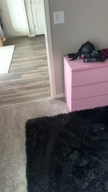 🤭😌I like her she’s cute #spacopinkdresser #roomdecor #pinkaesthetic #tiktokshopblackfriday #bfcm 