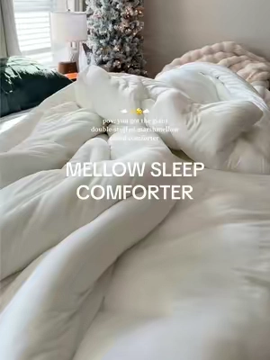 never leaving this cloud ☁️☁️ extra fluffy, double-stuffed, so soft and COZY I'm in love ☁️🤍✨ #mellowsleep #comforter #bedding #tiktokshopcreatorpicks #tiktokshopblackfriday @Mellow Sleep 