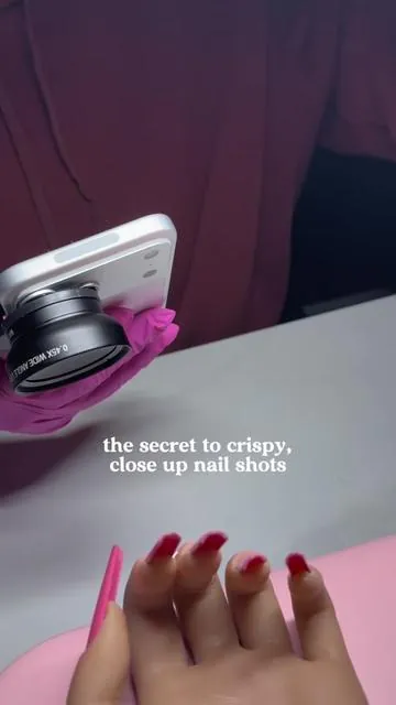 level up your nail pictures and videos with a macro lens!! ✨ the best way to capture high quality content and details 💅 #nailinspo #nails #nailtech #macrolens #tiktokshopblackfriday @Apexel Official 