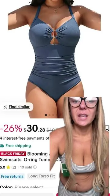 This is different!!!! And I'm 100% wearing with jeans! #apronbelly #curvyswimsuithaul #tiktokshopblackfriday #fashiondeals 