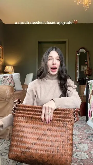 not to mention a perfect gift basket idea 🤎 @BROWNLILY  #storagebasket #tiktokshopcreatorpicks #tiktokshopblackfriday  #storagehacks #closetorganization 