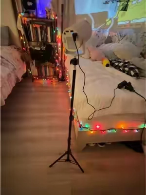 This is such a GAME CHANGER! 🙌🏾 #tiktokshopblackfriday #tiktokshopcybermonday #projectorscreen #projectorforbedroom #tripod 