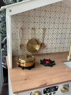 The price is amazing and this is GORGEOUS! Pick your color and grab one #playkitchen #kitchentoys #christmasgiftideas 