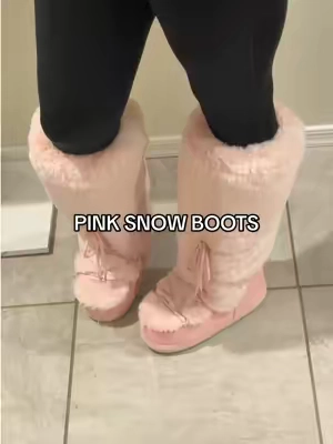⛄️ 💕 TAKE ME TO THE SNOW NOWWWWW #snowboots #pink #TikTokShopBlackFriday #TikTokShopCyberMonday #tiktokshopcreatorpicks 