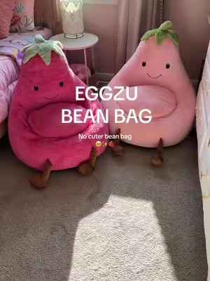 These are the 31in! 🥰  #eggzu #eggplantbeanbag #kidsbeanbags #tiktokshopblackfriday #tiktokshopcybermonday 