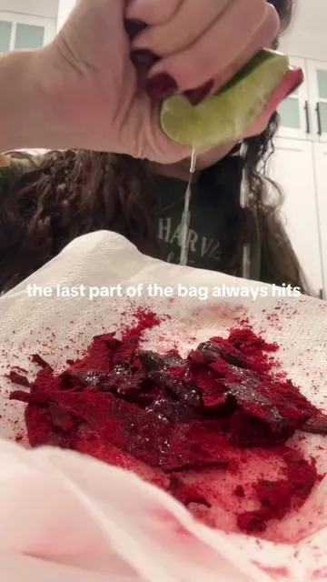 you get that extra fuego powder at the end of the bag of the carne seca #carneseca #fuego #beefjerky #jerky