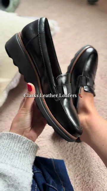 Clark’s leather loafers! 👞 #loafers #shoes #clarksshoes #clarksloafers 