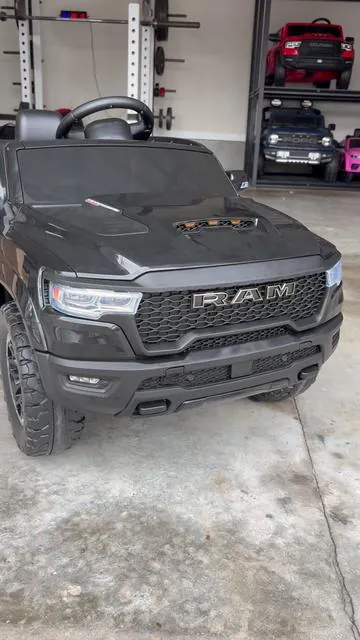 Even my child has a nicer truck than me now! #rideoncar #ram #tiktokshopcreatorpicks 