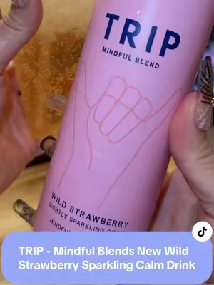 Chill, not chaotic. 🌙 TRIP Mindful Blend gives me magnesium + adaptogens + bubbly flavor 🫧🍓 no crash, no guilt, just calm vibes. Grab your pack now and hit RESET.👇 #TRIPMindfulBlend #CalmInACan #FunctionalDrink @Take a TRIP #tiktokshopcreatorpicks #tiktokshopcybermonday TRIP Mindful Blends Wild Strawberry Lightly Sparkling Drink with Magnesium Ashwagandha Lion's Mane & L-Theanine Low Calorie Vegan 12 Pack Natural Healthy Beverage