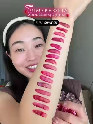 all the beautiful shades of pink! 💓 #liptint #blurringliptint #timephoria #cbeauty #lipstain