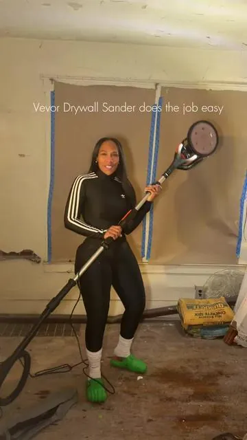 This Vevor Drywall Sanders makes it easy, quick, simple and clean. #vevorhomeimprovement #vevordrywallsander #tiktokmademebuyit #creatorsearchinsights 