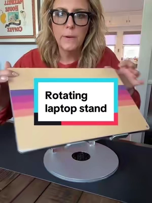 Rotating laptop stand. #laptopstand #computerstand #techtok #laptopaccessory #tiktokshopholidayhaul @MUNBYN 