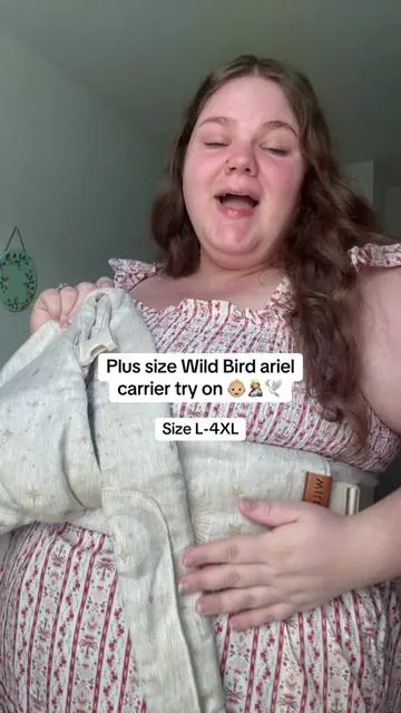 Okay I get it now it’s totally worth the hype lol #wildbird #plussizebabywearing #babywearing #plussizepregnancy #wildbirdcarrier 