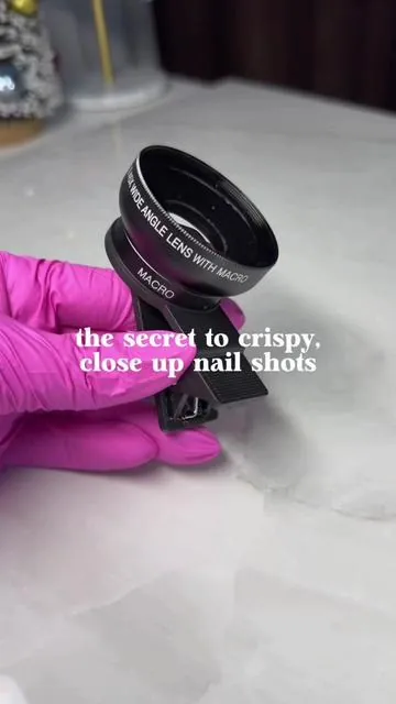 elevate your nail content with a micro lens 🤍✨🫧 #nails #microlens #nailtech #apexellens @Apexel Official 