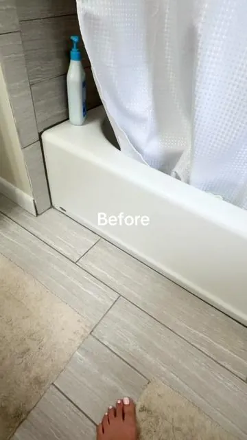 #diyhomeimprovement #bathroomupgrade #bathroomremodel #renterfriendly #honeydolist 