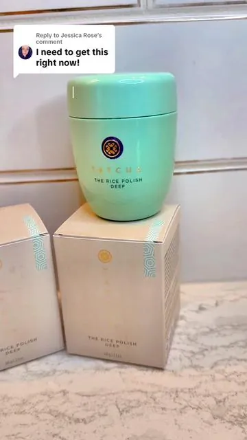 Replying to @Jessica Rose  stop what you’re doing — this rice polish face wash from tatcha is unreal 😭✨ creamy bubbles + microscopic rice grains = softest skin ever. i literally feel it buff + clean WITHOUT dryness? yes queen 🫶 wash off the day and glow into tonight 💦 #TatchaSkincare #RicePolishCleanser #GlowingSkinRoutine #GentleExfoliation #tiktokshopholidayhaul 