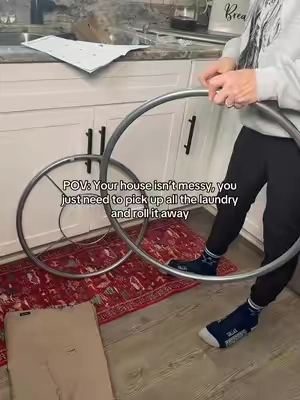 Makes laundry day so much easier and I love that. I don’t have to pick up any heavy laundry baskets anymore #RollingLaundryBasket #RollingLaundryCart #CozyHome #LaundryDayHack #TikTokShopHolidayHaul 
