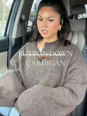 Isn’t she cute!?  #cardigan#oversized#sweater#falloutfitinspo 
