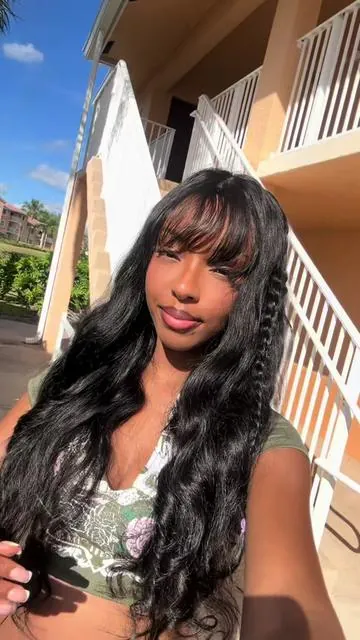 Ready to wear wig with bangs😍 I literally love this hair from @Tahikie Hair Shop no other company is topping this bang style😮‍💨 #tahikiehair #tiktokshopholidayhual #wigwithbangs #bodywavewigs #wighairstyles 