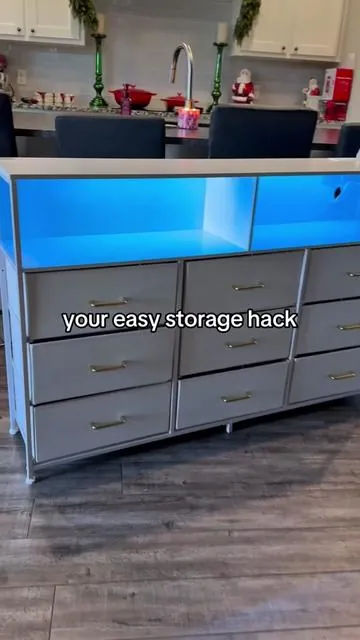 These dressers are so affordable and absolutely love the LED lights! @Raybee Lumidrawer 🎀💕 #StorageSolutions #HomeOrganization #dresser #tvstand #tiktokshopcreatorpicks