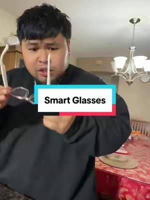 He’s reaction was priceless 🤣  #SmartGlasses #Glasses #AIGlasses #tiktokshopcreatorpicks #tiktokshopholidayhaul 