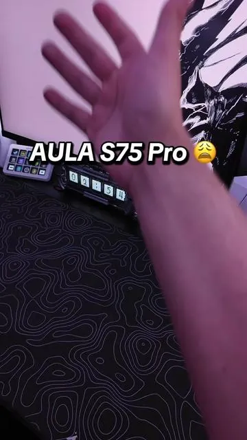 AULA S75 Pro Creamy Mechanical Keyboard With LCD Screen 😍 #aulas75pro #creamykeyboards #wirelesskeyboard #tiktokshopcreatorpicks #tiktokshopholidayhaul 