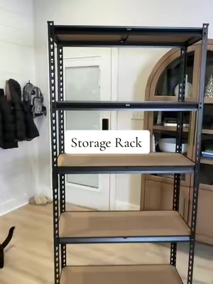 We literally use these Storage Racks for everything! #storagerack #storageshelf #garageshelves #storagesolutions 