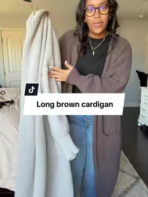 Replying to @salbiotoju Here are the details on my cardigan  #cardigan #longcardigan #cardiganoutfit #winteroutfit #WinterFashion 