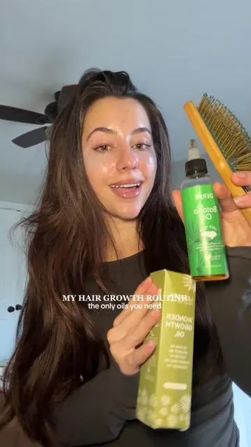 the hair growth girls understand the excitement 🥲😋😛 #batanaoil #scalpoil #hairgrowth #hairgrowthoil #oilingroutine 