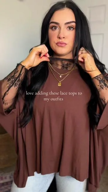 easy & afforable way to level up your outfits 😍 #lacetop #ootd #womensfashion #outfitideas 
