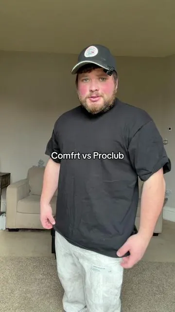 Comfrt vs Proclub heavy weight shirt #comfrt #proclub #oversizedshirt #overaized #heavyweight 
