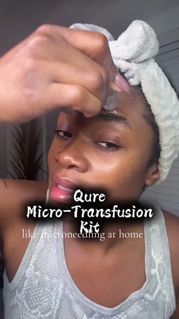 If your skin is giving “dull + leftover dark spots,” look into the Qure Micro-Infusion system. It’s an at-home facial, similar to microneedling, that infuses a serum concentrate for dark spots (tranexamic acid, niacinamide, peptides, rose water) to help brighten the look of discoloration and bring back that even, glowy skin. @Qure Skincare  #microneedling #tiktokshopcreatorpicks #tiktokshopholidayhaul #skincareover40 #blackgirlskincare 