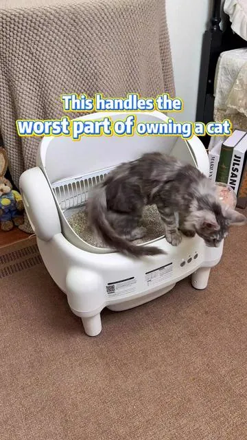 The Ultimate Lazy Cat Parent Hack #TikTokShopHolidayHaul#Christmasgifts #CatLitterBox#SmartLitterBox#LitterRobot