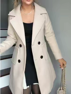 Trench coat for date night 🩷 #trenchcoat #woolcoat #longcoat #tiktokshopcreatorpicks 