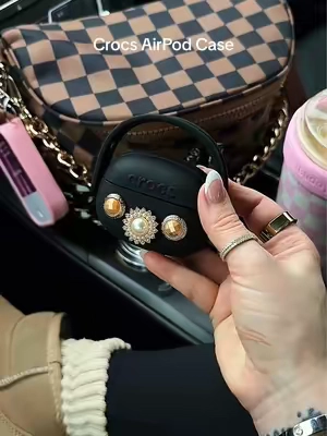Obsessed w this @Crocs #crocsaccessories #crocsnewarrivals #crocs #earbudcase #earbuds 