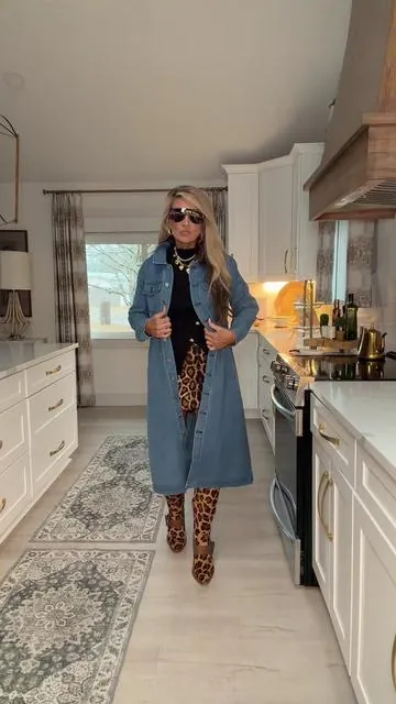 Okay now…….#leopard #boots #denim #fashion #ootd