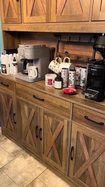 My FAV piece of furniture!! #kitchenpantry #pantry #coffeebar 