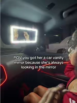 Bigger mirror. 2 lighting options. She’ll love it 