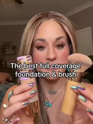 If you want full coverage foundation, that’s not gonna settle, crease, or look cake, this is your girl @tarte cosmetics #fullcoveragefoundation #foundation #tartecosmetics #foundationreview 