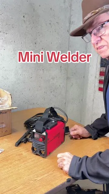 Mini Welder 120 volt welder @Arccaptain Official #weld #welder #farm #fabrication #tools 