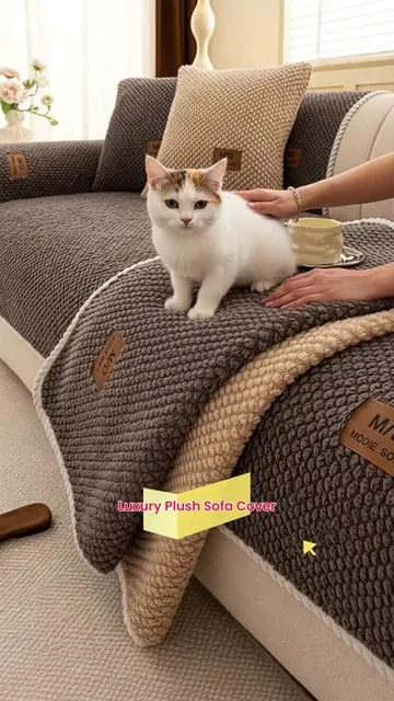 Luxury Thick Plush Sofa Cover, Non Slip Washable Sofa Seat Cover Throw, Pet Friendly Anti Scratch Furniture Protector for Sectional, Loveseat & 3 Seater, Cozy Living Room Decor. #cozyfleeceblanket #beddingmusthaves #oversizedthrowblanket #waterproofchaircover #homegoodsfinds🤩🤩 #washablepetmat #sofabedideas #livingspacescouch #matchingloungeset #sofaslipcover