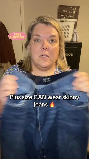 Skinny jeans that actually work for plus size bodies 🙌 These hug curves without squeezing, stretch where you need it, and stay comfy all day. No waist gap, no digging in, no awkward fit—just a smooth, flattering silhouette you’ll want to live in. If you’ve sworn off skinny jeans before… these might change your mind. 💙 #P#PlusSizeJeansS#SkinnyJeansForCurvesC#CurvyStylePlusSizeFashion #bloomchic 